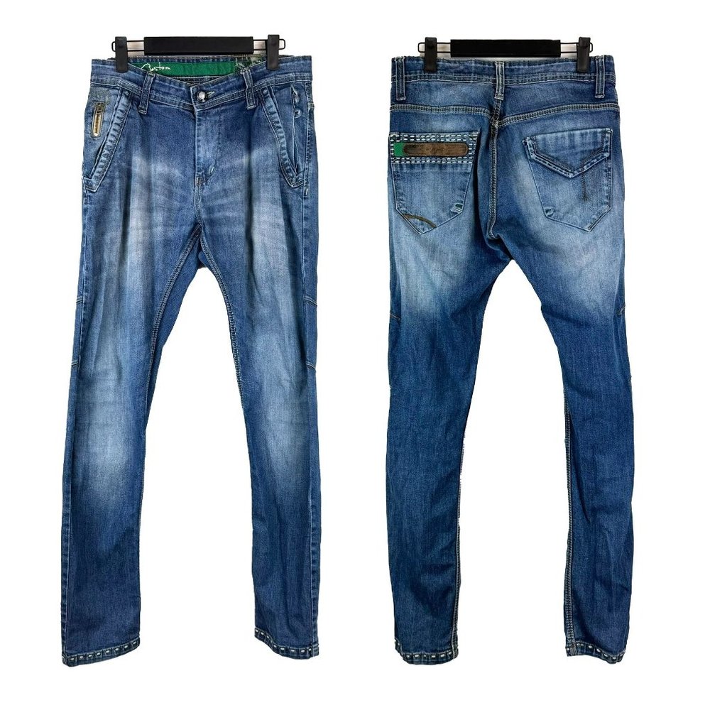 Vintage VTG Custom Level 220 Mid-Rise Skinny Jeans 34 (Measures 30x31.5)